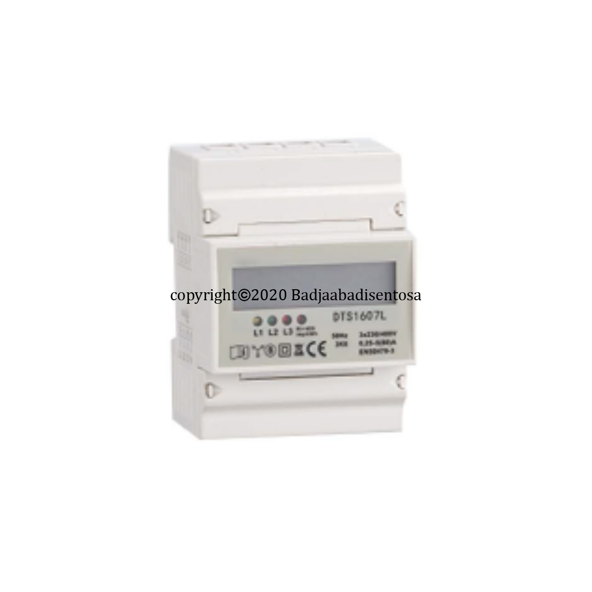 Flotech - Flow Meter - Electronic Din Rail - 3 Phase LCD Display